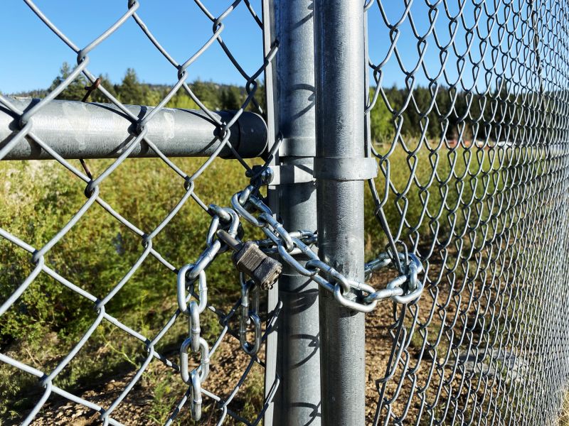 Secure Chain Link Barrier