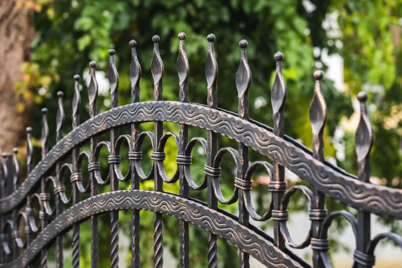 Wrought Iron Fence Installation detail